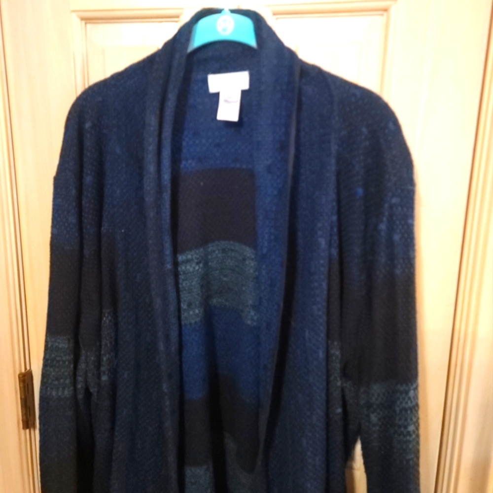 Womens Avenue Plus Sz 18/20 Open Cardigan Sweater
